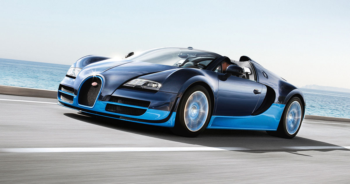 A Bugatti Veyron Super Sport